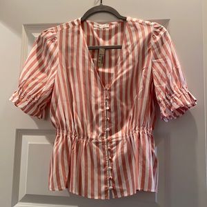 Brand new with tags Madewelll striped blouse